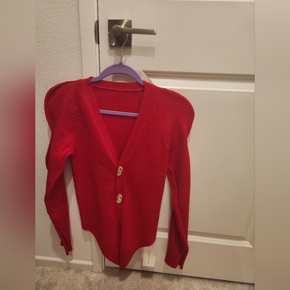 Turn Lock Wave-Sleeve Cardigan - Picture 5 of 7